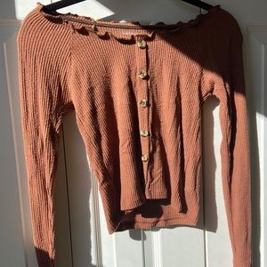 Off the shoulder sweater top